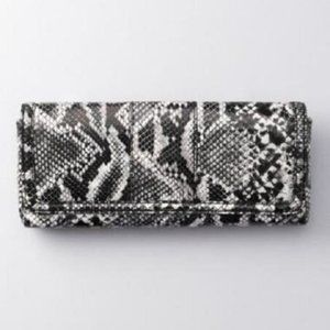 New Ann Taylor Loft Snake Print Clutch